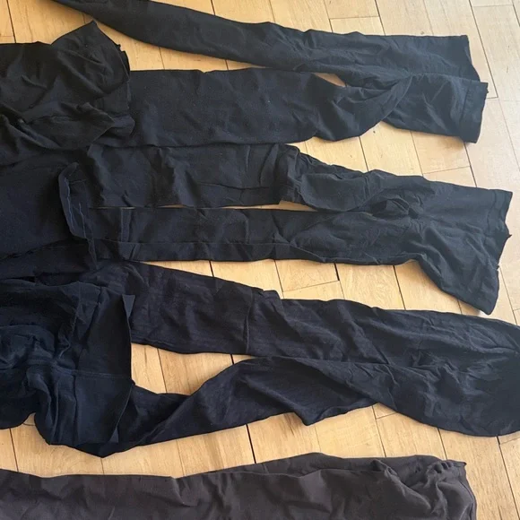 Set of 6 Black and 1 Brown Tights Collection
